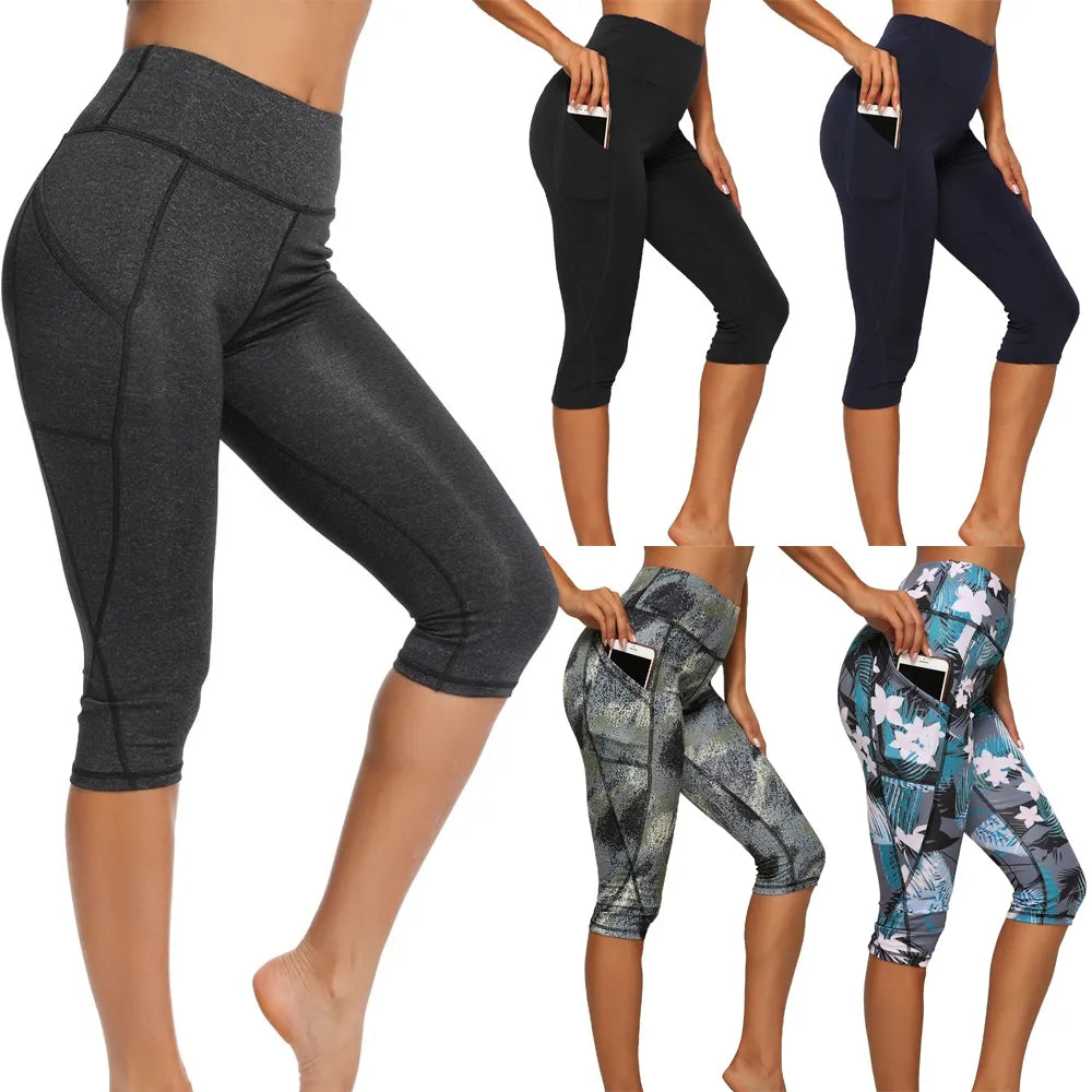 Womens Workout Leggings Full Length High Waisted Yoga Pants